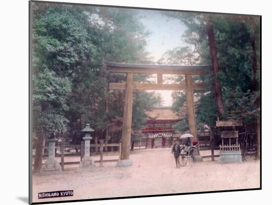 Torii, Shrine Gate, Nishigamo, Kyoto, Japan-null-Mounted Giclee Print