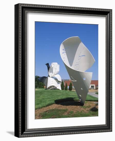 Torn Notebook Sculpture, Lincoln, Nebraska, USA-Michael Snell-Framed Photographic Print