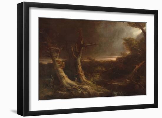 Tornado in an American Forest, 1831 (Oil on Canvas)-Thomas Cole-Framed Giclee Print