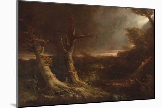 Tornado in an American Forest, 1831 (Oil on Canvas)-Thomas Cole-Mounted Giclee Print