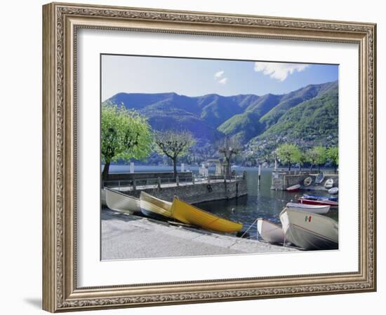 Torno, Lago Di Como (Lake Como), Lombardia (Lombardy), Italy-Sheila Terry-Framed Photographic Print