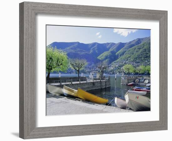 Torno, Lago Di Como (Lake Como), Lombardia (Lombardy), Italy-Sheila Terry-Framed Photographic Print