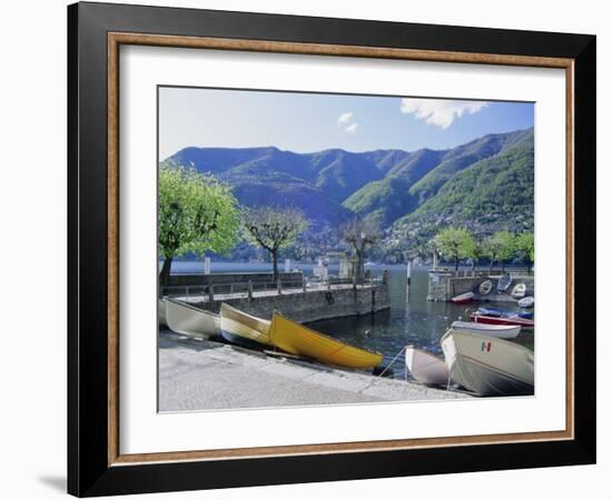 Torno, Lago Di Como (Lake Como), Lombardia (Lombardy), Italy-Sheila Terry-Framed Photographic Print