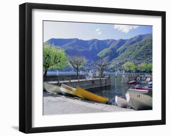 Torno, Lago Di Como (Lake Como), Lombardia (Lombardy), Italy-Sheila Terry-Framed Photographic Print