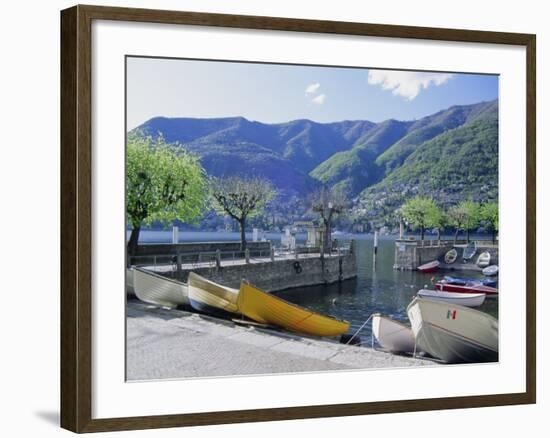 Torno, Lago Di Como (Lake Como), Lombardia (Lombardy), Italy-Sheila Terry-Framed Photographic Print