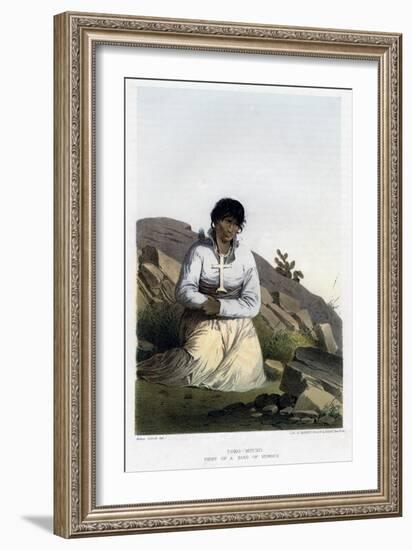 Toro-Mucho, Chief of a Band of Kioways, 1856-John Mix Stanley-Framed Giclee Print