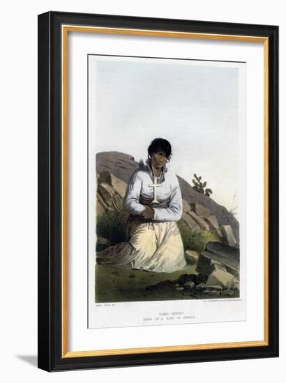 Toro-Mucho, Chief of a Band of Kioways, 1856-John Mix Stanley-Framed Giclee Print