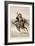 'Toro, Toro!', an Old-Time Californian Vaquero after a Wild Steer (Wood Engraving on Newsprint)-Frederic Remington-Framed Giclee Print