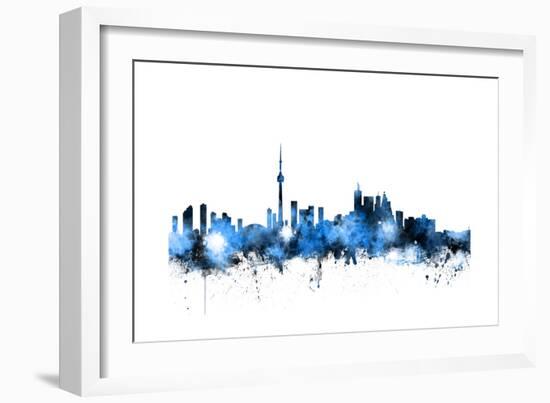 Toronto Canada Skyline-Michael Tompsett-Framed Art Print