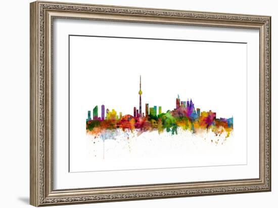 Toronto Canada Skyline-Michael Tompsett-Framed Art Print