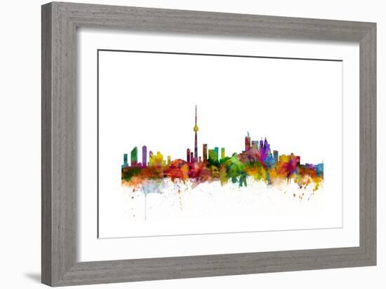 Toronto Canada Skyline-Michael Tompsett-Framed Art Print