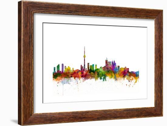 Toronto Canada Skyline-Michael Tompsett-Framed Art Print