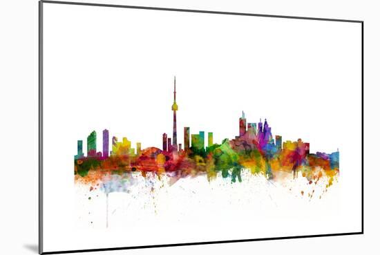 Toronto Canada Skyline-Michael Tompsett-Mounted Art Print