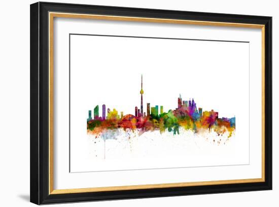 Toronto Canada Skyline-Michael Tompsett-Framed Art Print