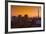 Toronto. City at Dusk with Cn Tower-Mike Grandmaison-Framed Photographic Print