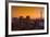 Toronto. City at Dusk with Cn Tower-Mike Grandmaison-Framed Photographic Print