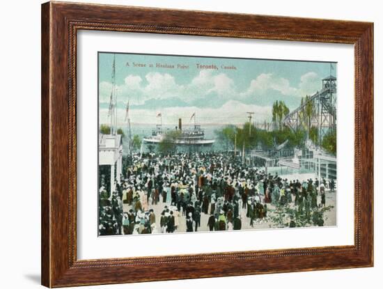 Toronto, Ontario - Hanlans Point Scene-Lantern Press-Framed Art Print