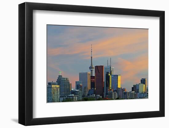 Toronto Skyline at Dusk-Brad Smith-Framed Photographic Print