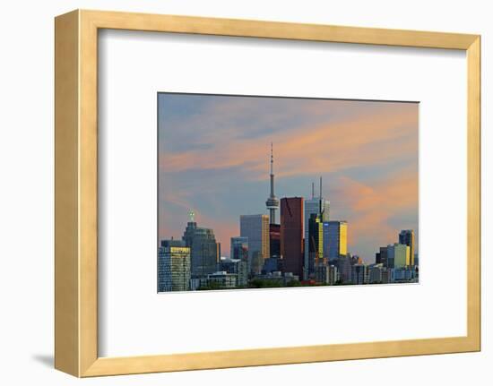 Toronto Skyline at Dusk-Brad Smith-Framed Photographic Print