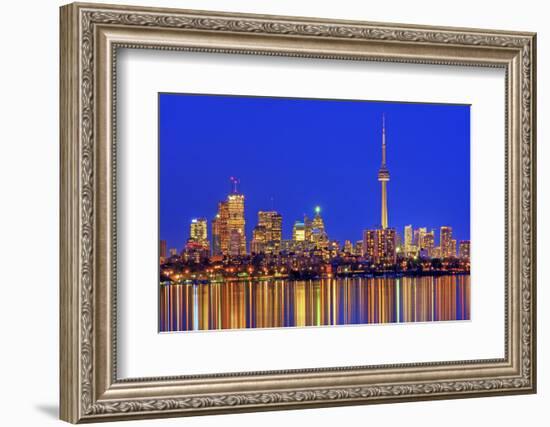 Toronto Skyline at Dusk-Brad Smith-Framed Photographic Print