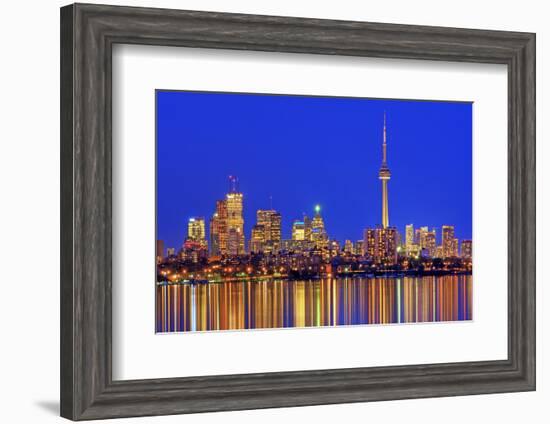 Toronto Skyline at Dusk-Brad Smith-Framed Photographic Print