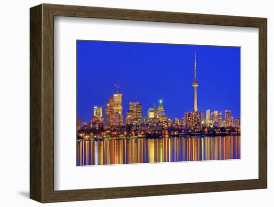 Toronto Skyline at Dusk-Brad Smith-Framed Photographic Print