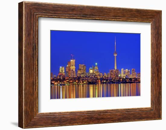 Toronto Skyline at Dusk-Brad Smith-Framed Photographic Print