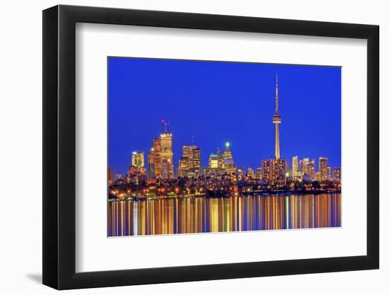 Toronto Skyline at Dusk-Brad Smith-Framed Photographic Print