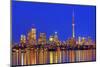 Toronto Skyline at Dusk-Brad Smith-Mounted Photographic Print