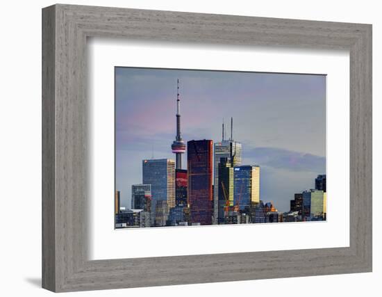 Toronto Skyline at Dusk-Brad Smith-Framed Photographic Print