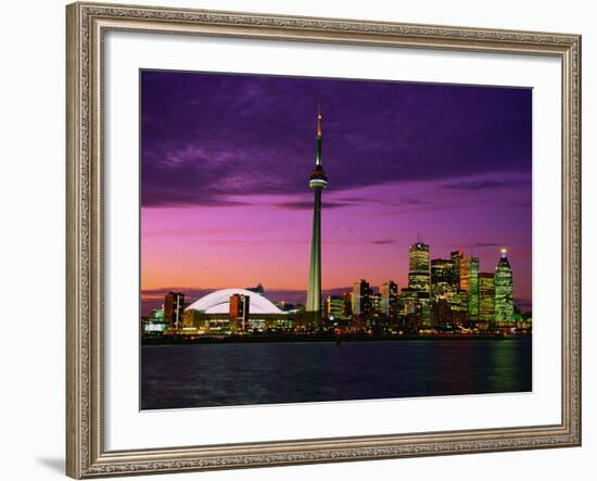 Toronto Skyline at Night, Canada-Jim Schwabel-Framed Photographic Print