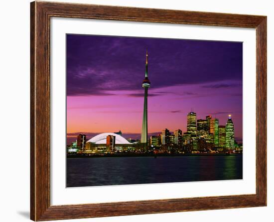 Toronto Skyline at Night, Canada-Jim Schwabel-Framed Photographic Print