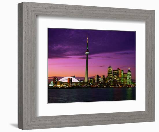 Toronto Skyline at Night, Canada-Jim Schwabel-Framed Photographic Print