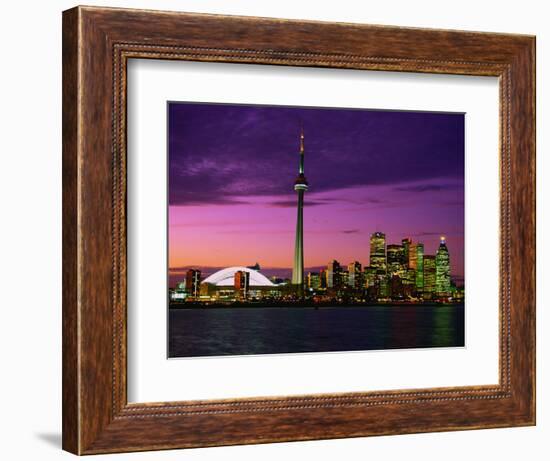 Toronto Skyline at Night, Canada-Jim Schwabel-Framed Photographic Print