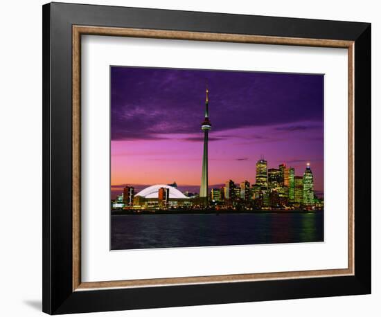 Toronto Skyline at Night, Canada-Jim Schwabel-Framed Photographic Print