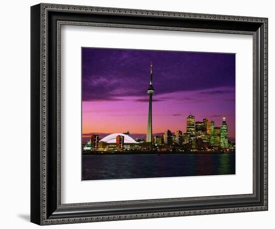 Toronto Skyline at Night, Canada-Jim Schwabel-Framed Photographic Print