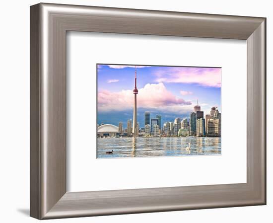 Toronto Skyline Center Island-null-Framed Art Print