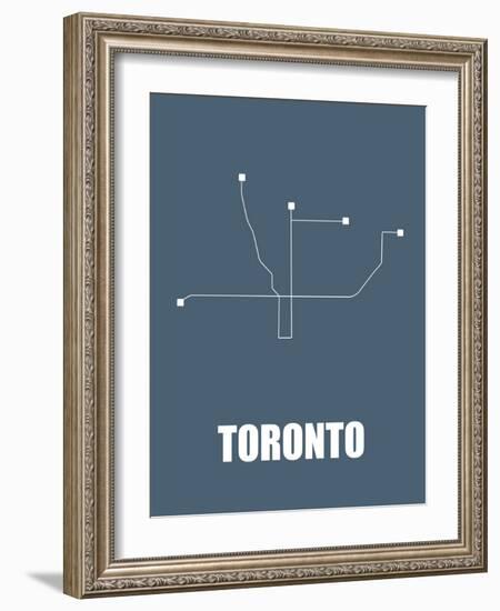 Toronto Subway Map I-null-Framed Art Print