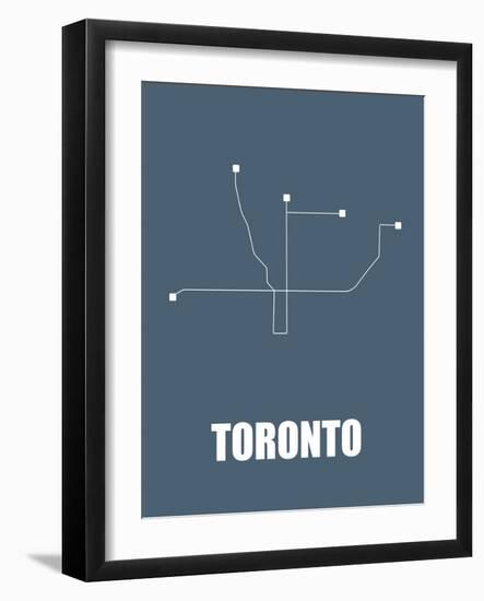Toronto Subway Map I-null-Framed Art Print