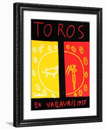 Toros En Vallauris-Pablo Picasso-Framed Limited Edition