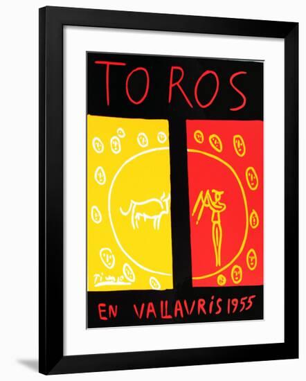 Toros En Vallauris-Pablo Picasso-Framed Limited Edition