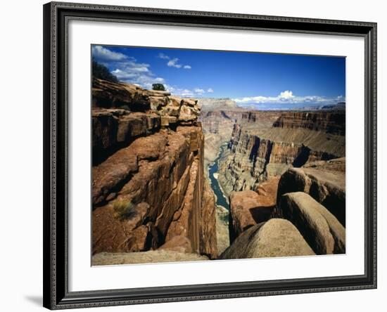 Toroweap Overlook a Panorama of the Canyon From Rim To River, Grand Canyon National Park, AZ-Bernard Friel-Framed Photographic Print