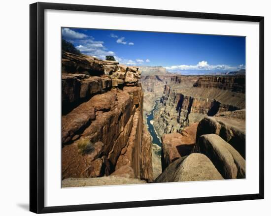 Toroweap Overlook a Panorama of the Canyon From Rim To River, Grand Canyon National Park, AZ-Bernard Friel-Framed Photographic Print