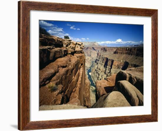 Toroweap Overlook a Panorama of the Canyon From Rim To River, Grand Canyon National Park, AZ-Bernard Friel-Framed Photographic Print