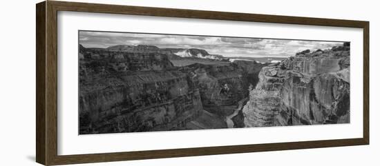 Toroweap Point, Grand Canyon, Arizona, USA BW, Black and White [TEMP]-Panoramic Images-Framed Premium Photographic Print