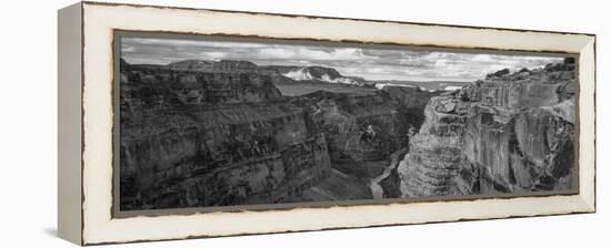 Toroweap Point, Grand Canyon, Arizona, USA BW, Black and White [TEMP]-Panoramic Images-Framed Premier Image Canvas