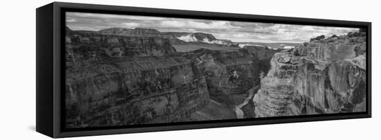 Toroweap Point, Grand Canyon, Arizona, USA BW, Black and White [TEMP]-Panoramic Images-Framed Premier Image Canvas