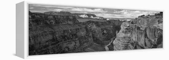 Toroweap Point, Grand Canyon, Arizona, USA BW, Black and White [TEMP]-Panoramic Images-Framed Premier Image Canvas