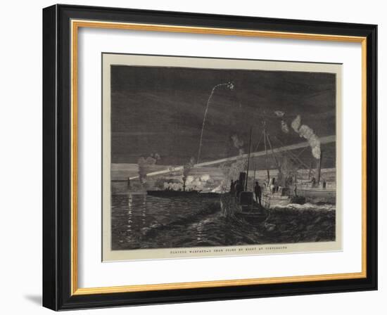 Torpedo Warfare, a Sham Fight by Night at Portsmouth-William Lionel Wyllie-Framed Giclee Print