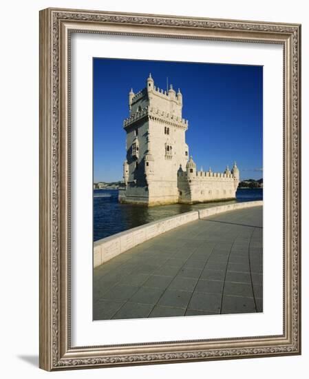 Torre De Belem River Along the Lisbon Port-Alain Evrard-Framed Photographic Print